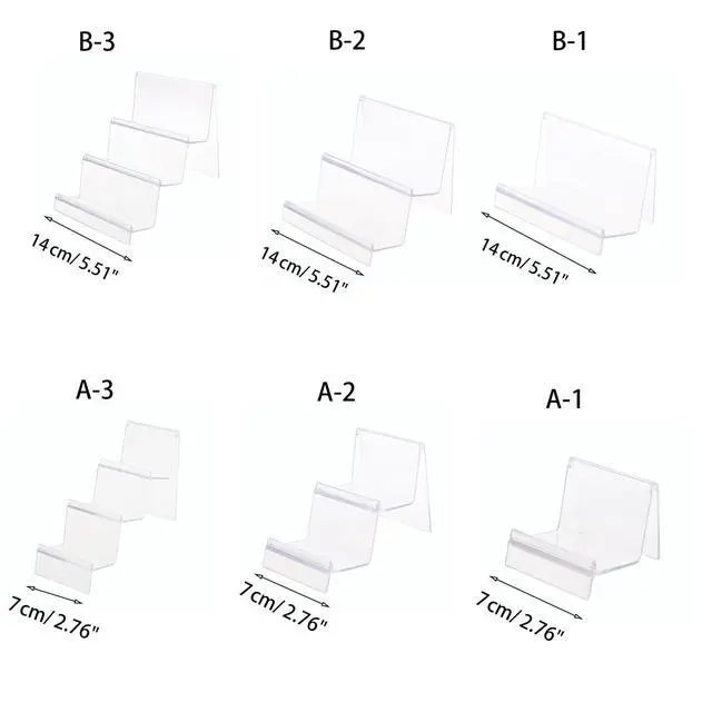 Alt view image 2 of 2 - Card Holder Clutches Organizer Acrylic Jewelry Stand Wallet Display Stand for Bag Phone Cards Cosmetic Store Business White