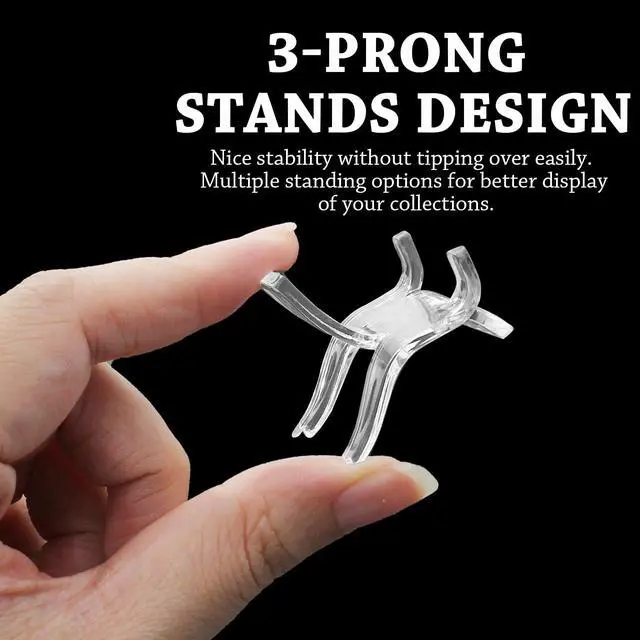 Alt view image 4 of 7 - 24 Pcs Acrylic Easel Display Stands - Versatile Acrylic Holders for Showcasing Crystal Geodes, Rocks, Minerals and Treasured Collectibles - Small Size