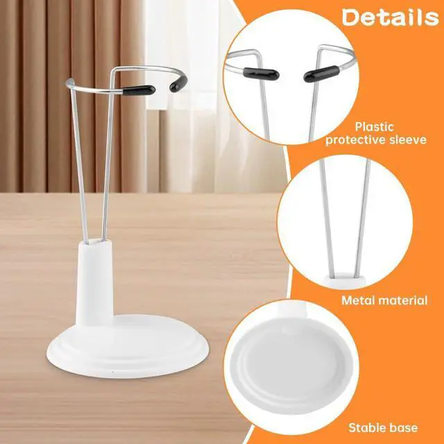 Alt view image 3 of 7 - 6 pcs Doll Stand Adjustable Action Figure Display Holder Support for 4-8 inches Dolls Keep the Standing Position for Home Office Shop Birthday Party Favor, Without-Dolls (:White)
