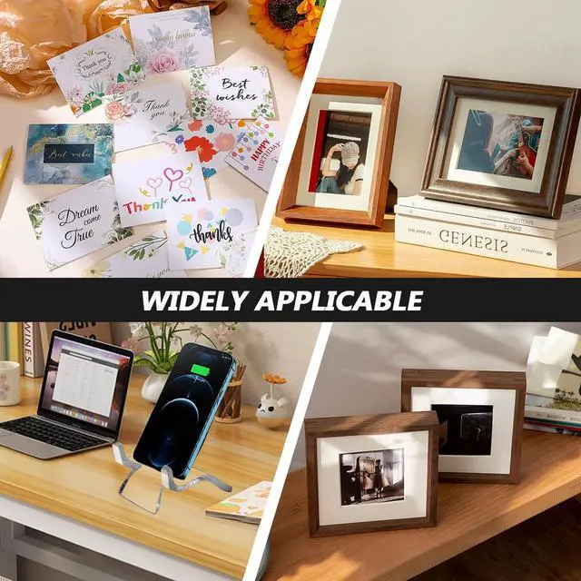 Alt view image 7 of 7 - 24 Pcs Acrylic Easel Display Stands - Versatile Acrylic Holders for Showcasing Crystal Geodes, Rocks, Minerals and Treasured Collectibles - Small Size