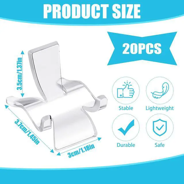 Alt view image 2 of 7 - 20Pcs Rock Display Stand Holder Clear Acrylic Display Stands Easels Pedestals for Crystal Geodes Mineral Agate Fossil Coral Gemstone Collectibles