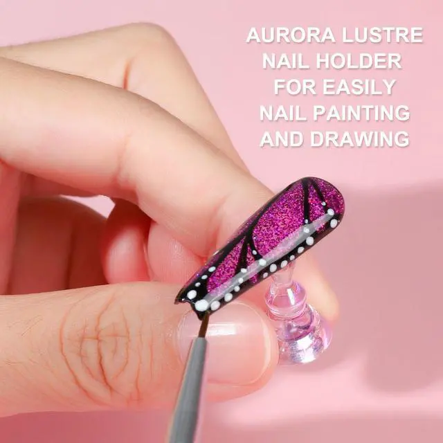 Alt view image 4 of 7 - Nail Stand, 3 Set Nail Art Stand for Press On, Nail Holder for Painting Nails, Press on Nail Stand for Practice, Magnetic Acrylic Nail Design Stand for Display with Double-sided Tape
