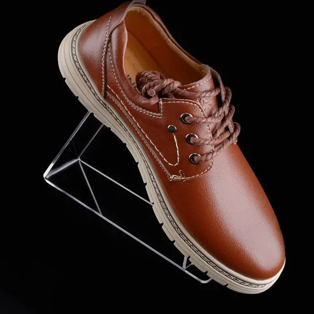 Alt view image 6 of 6 - 4 Pcs Acrylic Shoe Display Stands Detachable Shoe Rack Holder for Shop Store Mall, Transparent