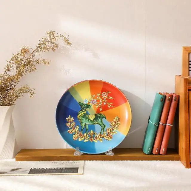 Alt view image 7 of 7 - Adjustable Clear Acrylic Plate Stand Holder for Display Non-Slip Tabletop Easel for Decorative Plates Records Photos Books Artworks Plaques Trays Menus Event Displays(Acrylic,6 Inch)
