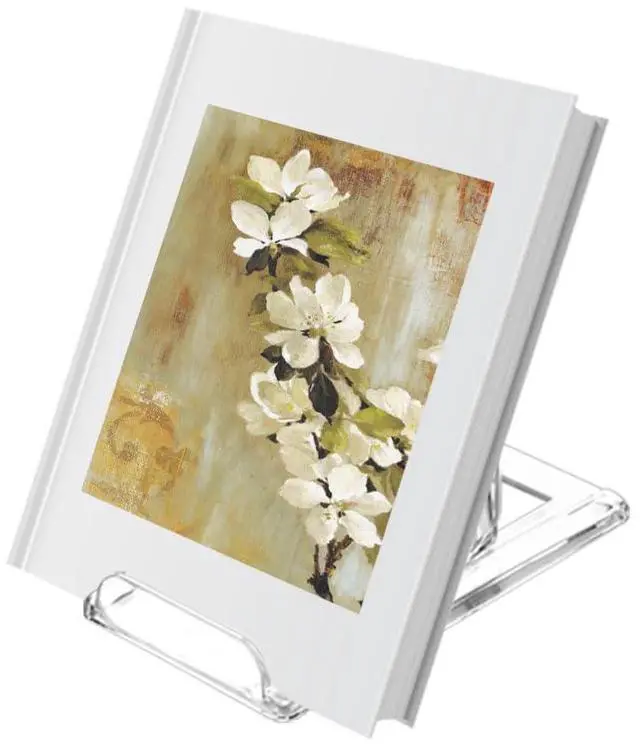 Alt view image 2 of 7 - 10 Pack Acrylic Book Stand for Display Adjustable Clear Display Holder Easel Collector Stand for Home Office Back to School Comic Album CD Magazine Postcard Artworks (4.2 x 4.3 x 2.35 Inch)