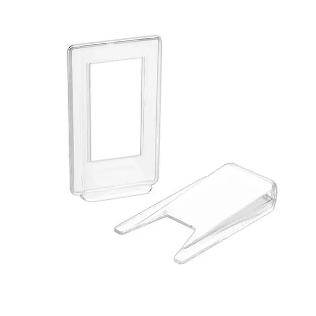 Alt view image 6 of 7 - 10 Pack Acrylic Book Stand for Display Adjustable Clear Display Holder Easel Collector Stand for Home Office Back to School Comic Album CD Magazine Postcard Artworks (4.2 x 4.3 x 2.35 Inch)