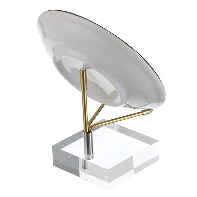 Alt view image 7 of 7 - Adjustable Metal Arms Display Stand Easel with Acrylic Base Small Display Easel Holder for Fossil Coral Geodes Rock Mineral Agate Crystals Seashell and Small Collectibles, 2x2x3 inch