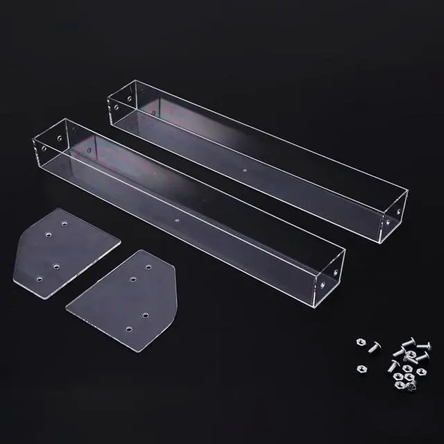 Alt view image 3 of 7 - Acrylic 2 Tier Nail Polish Rack Display Stand Holder - Transparent, Art Supplies Storage Rack for Makeup Salons Dresser