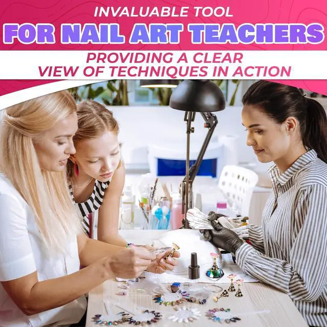 Alt view image 7 of 7 - Nail Stand for Press Ons Nail Holder for Painting Nails with 0.590.94" Holder Size & 5 Magnetic Pieces, Acrylic Design & Crystal Base for Display, Practice Nails & Tip Design for Daily Sessions