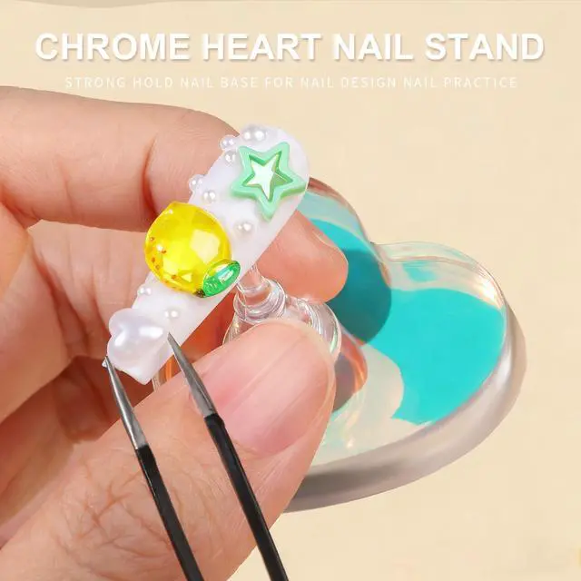 Alt view image 5 of 7 - Nail Stand, 2 Set Nail Holder for Painting Nails, Press on Nail Stand, Nail Stands for Nail Art. Magnetic Acrylic Nail Practice Display Stands with Double-sided Tape