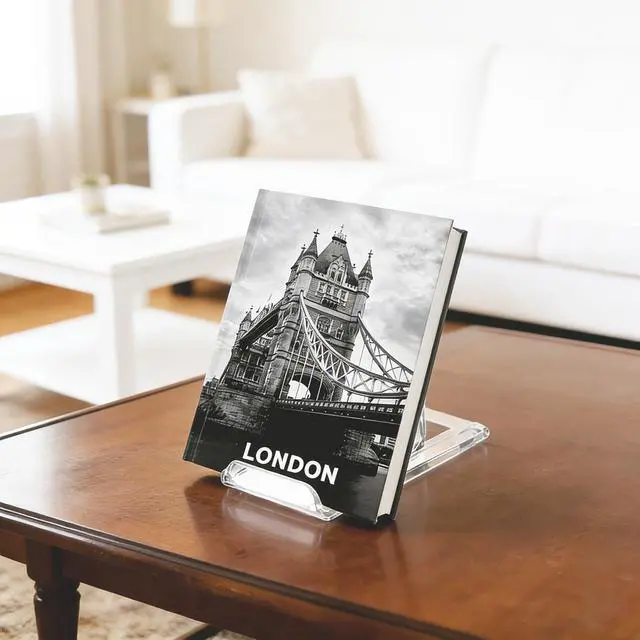 Alt view image 3 of 7 - 12 Pack Adjustable Clear Acrylic Display Stands for Purse, Book, Album, CD, Magazine, Picture, Plate & Artworks, Home Office Party Decor(4.02 x 2.36 Inchx 4.5)