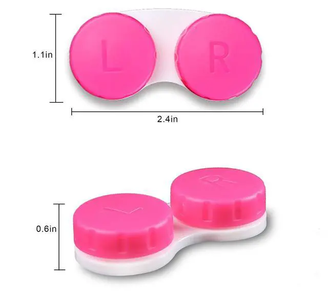 Alt view image 2 of 6 - 16 Pack Contact Lens Case Box, Colorful Bulk Box Holder Container, Contact Lens Case Set,Portable, Travel-Friendly