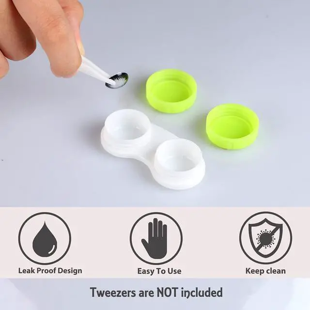 Alt view image 3 of 6 - 16 Pack Contact Lens Case Box, Colorful Bulk Box Holder Container, Contact Lens Case Set,Portable, Travel-Friendly