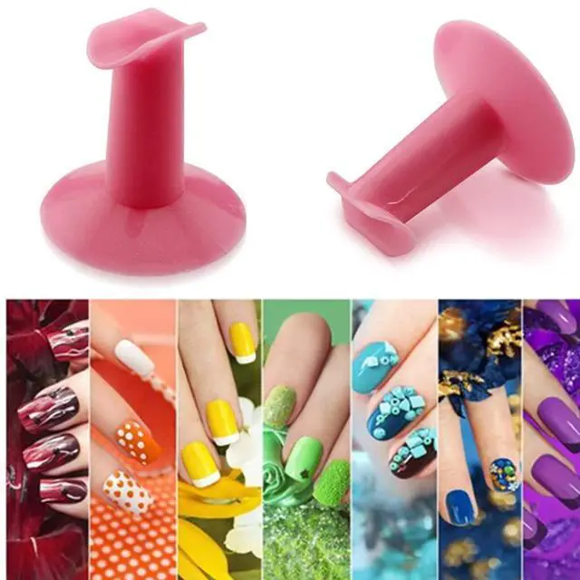 Alt view image 4 of 7 - Plastic Finger Stand Support Rest Holder, Professional Nail Art Rest Stand for Painting Salon DIY Practical Holder Design Accessories Supply (4 Pack)