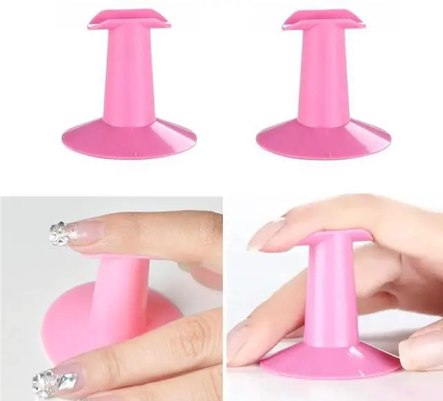 Alt view image 5 of 7 - Plastic Finger Stand Support Rest Holder, Professional Nail Art Rest Stand for Painting Salon DIY Practical Holder Design Accessories Supply (4 Pack)