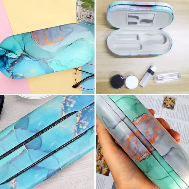 Alt view image 4 of 6 - 2 in 1 Contact Lens and Glasses Case Combo,Contact Travel Case Kit