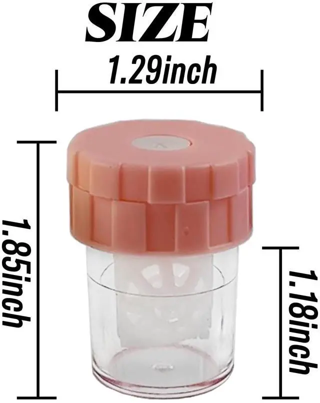 Alt view image 2 of 5 - 10PCS Manually Contact Lens Washer Cleaner, Lens Cleaning Container for Everyday Use, Contact Lens Cases, Contact Lens Soak Storage Kit for Travel Home