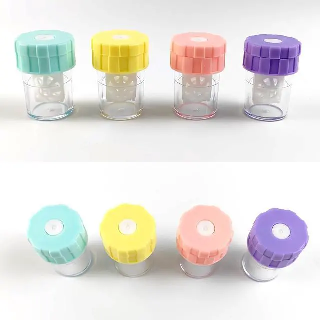 Alt view image 5 of 5 - 10PCS Manually Contact Lens Washer Cleaner, Lens Cleaning Container for Everyday Use, Contact Lens Cases, Contact Lens Soak Storage Kit for Travel Home