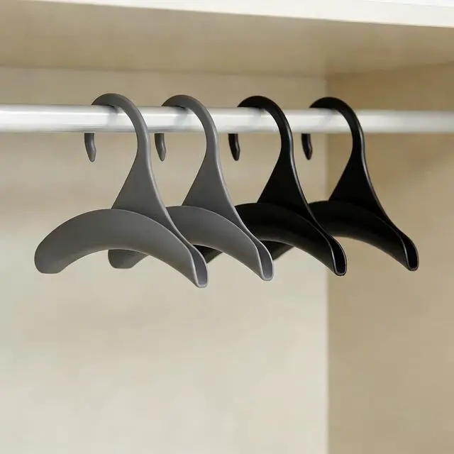 Alt view image 5 of 5 - 8Pcs Purse Bag Hanger Hook Black Acrylic Purse Holder for Closet Organizer Storage, Handbag Belt Hanger for Tote Satchel Storage Space Saving Handbags Organizer(Black and Grey)