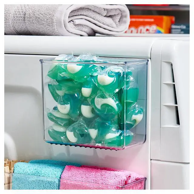 Alt view image 5 of 6 - Magnetic Small Clear Plastic Organizer Bins