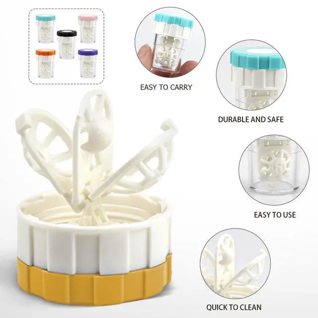 Alt view image 3 of 6 - 5 Packs Contact Lens Washer Cleaner for Travel Home
