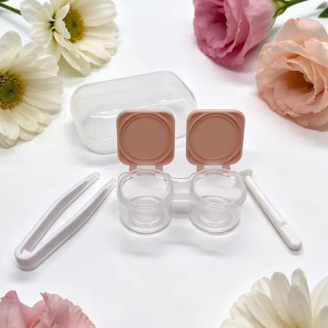 Alt view image 4 of 7 - Contact Lens Case, Travel Size Cute Flip Top Contact Lenses Applicator Remover Tool Kit for Daily Outdoor (5 Pack)