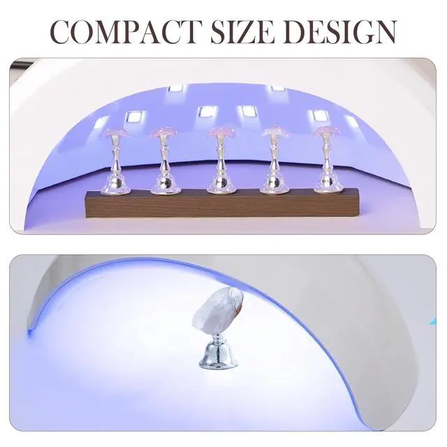 Alt view image 6 of 6 - 2-Pack Super Magnetic Nail Holders Wearable Nail Bases & Nail Display Stands for Nail Art Painting (Silvery)