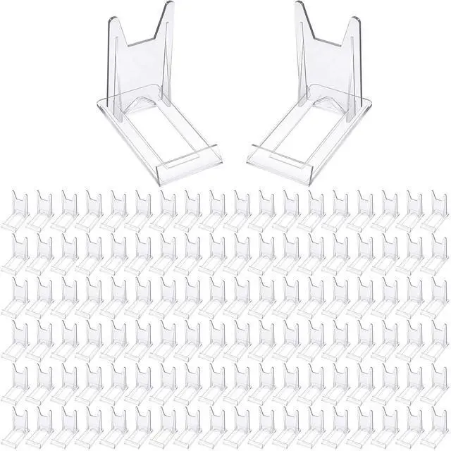 Main image of Acrylic Plate Stands for Display Adjustable Plastic Stand Holders Picture Plate Holders Clear Mini Easels Stands to Display Pictures for Home Office Supplies Festival Party Decoration(10 Pcs)
