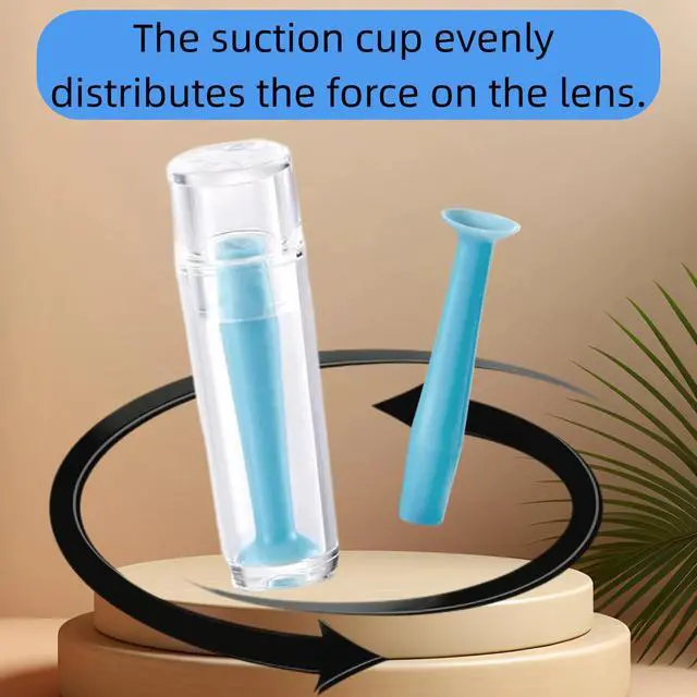 Alt view image 6 of 7 - Hard Contact Lens Remover Tool Kit - 12 Pieces Suction Cup Plunger for RGP and Scleral Lenses, Soft Silicone Material for Gentle Lens Removal and Application