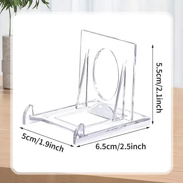 Alt view image 2 of 6 - Adjustable Acrylic Plate Stand - Picture Frame Display Holder, Decorative Easel for Home Office, Festival Party