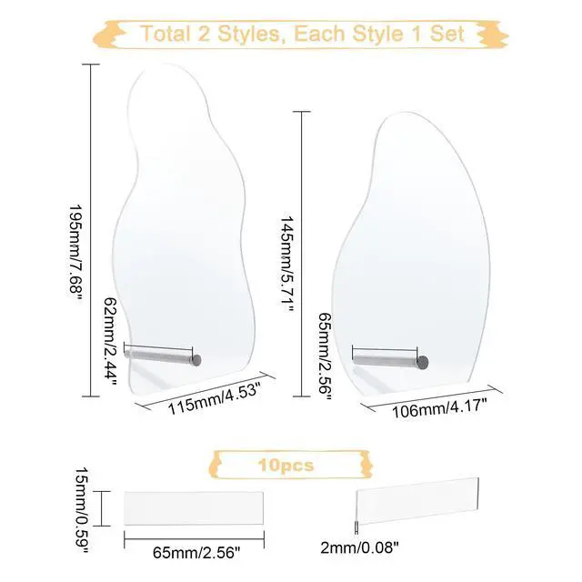 Alt view image 4 of 7 - 2 Sets Nail Art Display Board, 50pcs False Nail Tips Sample Display Acrylic Nail Practice Board Fingernail Display Polish Stands Showing Holder for Nail Art Design Display Manicure Tool