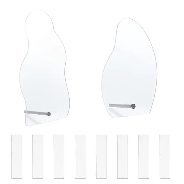 Alt view image 6 of 7 - 2 Sets Nail Art Display Board, 50pcs False Nail Tips Sample Display Acrylic Nail Practice Board Fingernail Display Polish Stands Showing Holder for Nail Art Design Display Manicure Tool