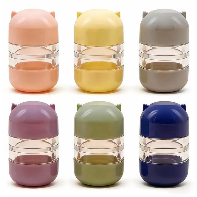 Main image of Cylindrical Double-Headed Contact Lens Case, 6 Colors Portable Travel Holder