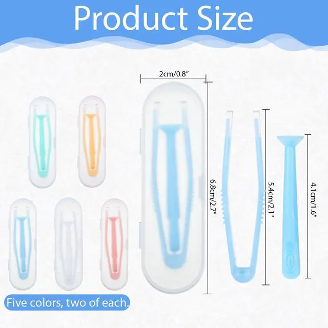 Alt view image 2 of 7 - 10 Pack Colorful Contact Lens Remover Tool with Storage Box, Portable Tweezers with Soft Tip, Applicator for Soft Hard Contact Lenses, for Travel and Daily Use