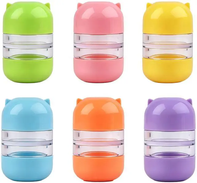 Main image of Cylindrical Double-Headed Contact Lens Case, 6 Colors Portable Travel Holder