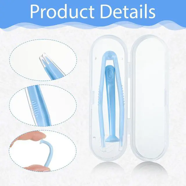 Alt view image 5 of 7 - 10 Pack Colorful Contact Lens Remover Tool with Storage Box, Portable Tweezers with Soft Tip, Applicator for Soft Hard Contact Lenses, for Travel and Daily Use
