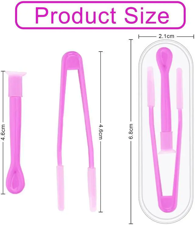 Alt view image 2 of 7 - 10 Pack Colorful Contact Lens Remover and Inserter Tool Case Set, Portable Tweezers with Soft Tip, Applicator for Soft Hard Contact Lenses