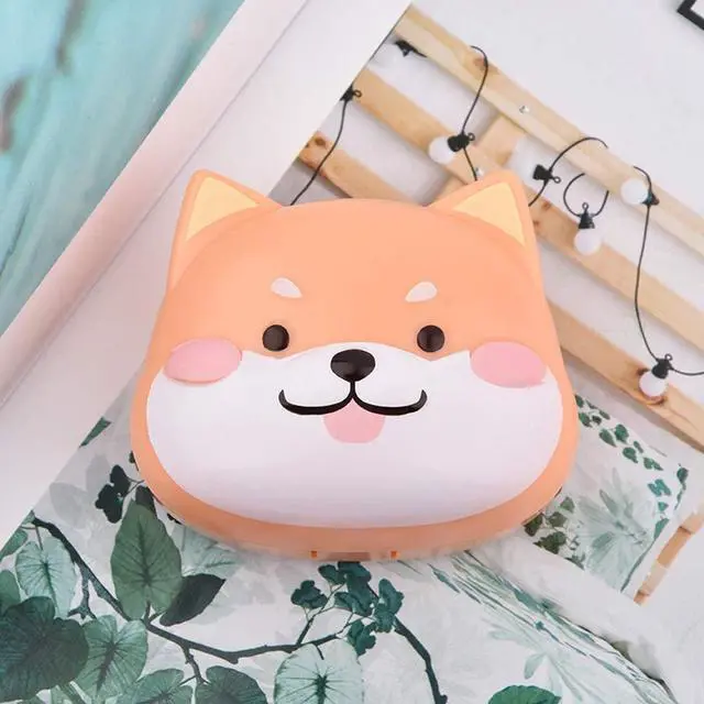 Alt view image 6 of 6 - 2 Pcs Cute Dog Contact Lens Case Travel Kit Portable Animal Contact Lens Box Holder Soak Storage Container with Mirror Bottle Tweezers Stick Remover Tool