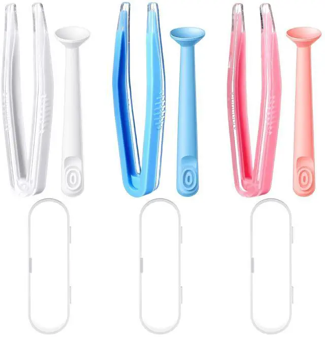 Main image of 6PCS Contact Tool Remover And Inserter,Portable Contact Lens Remover, Contacts Lenses Applicator Tool with Tweezers Suction Stick Storage Case, for Remove Artificial Eyes Scleral Lenses