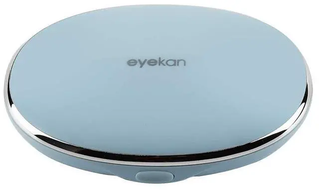 Main image of Contact Lens Case-Cute Travel Kit with Mirror and Tweezers (Sky Blue)