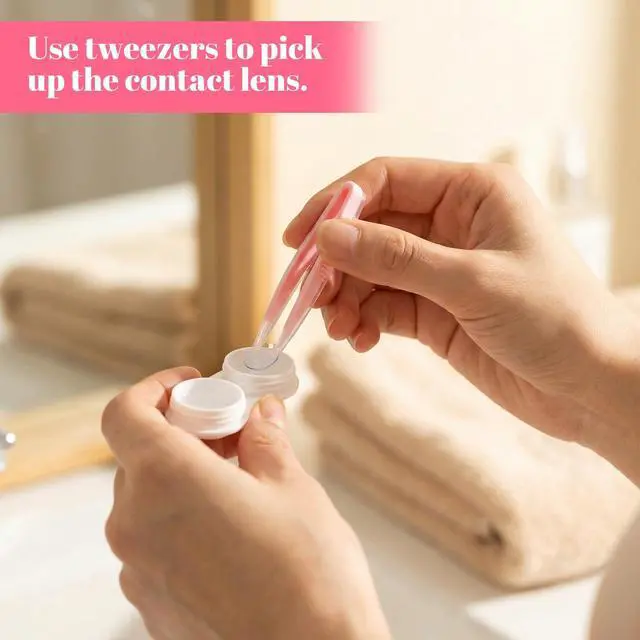 Alt view image 5 of 7 - 6PCS Contact Tool Remover And Inserter,Portable Contact Lens Remover, Contacts Lenses Applicator Tool with Tweezers Suction Stick Storage Case, for Remove Artificial Eyes Scleral Lenses