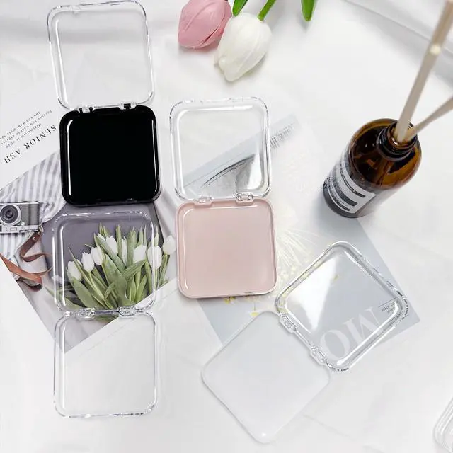 Alt view image 3 of 7 - 12 Pcs Press on Nail Packaging Box Press on Nail Storage Box for Press Ons with 60 Pcs Adhesive Double Sided Tape Acrylic Fake Nail Display Box False Nail Organizer Case for Home Salon Use