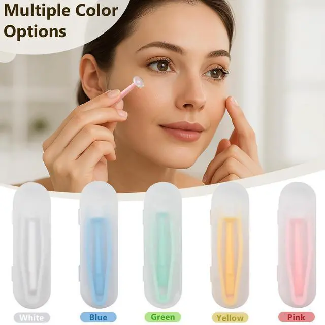Alt view image 3 of 7 - Portable Colorful Contact Lens Applicator & Remover Tool Set Soft-Tip Tweezer Kit with Case for Hard & Soft Lenses(12 Pack)