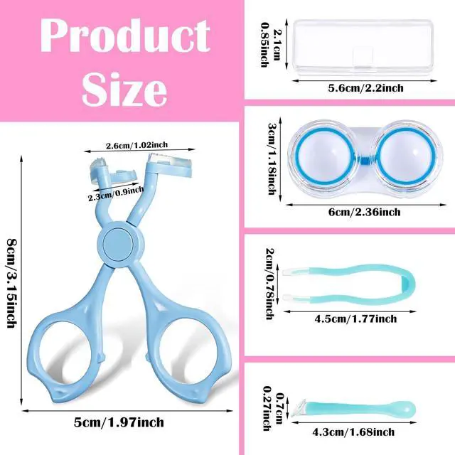 Alt view image 2 of 7 - Contact Lens Applicator Tool,Contact Helper Insert/Remover,Applicator Tools Set with Eye Opener for Contacts, Tweezers, Soft Contacts Tool Remover and Inserter, Case
