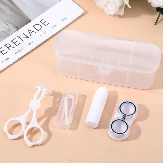 Alt view image 3 of 7 - Contact Lenses Applicator Tool Set, Contact Lens Applicator Tool with Eye Opener for Contacts, Contact Helper Insert/Remover, Tweezers, Soft Contact Lens Applicator Tool and Case