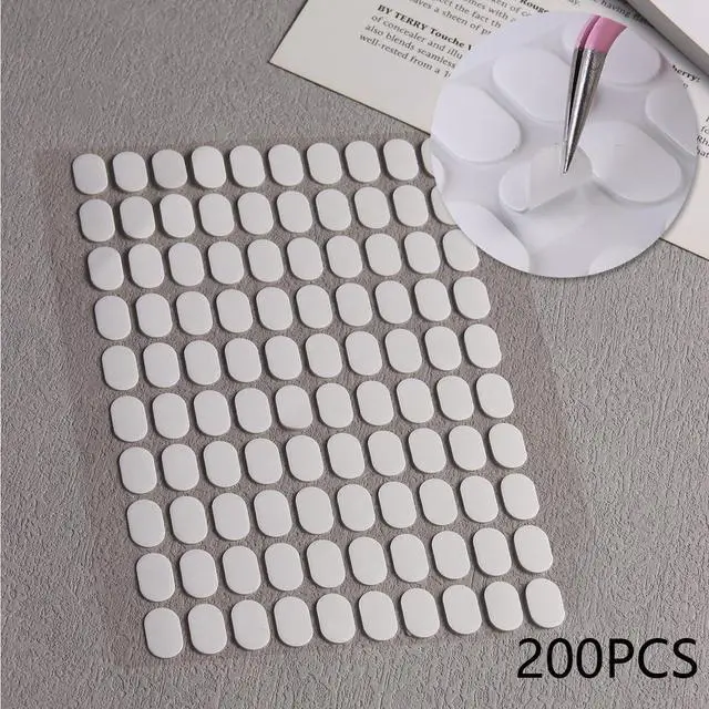 Alt view image 4 of 6 - Nail Stand for Press On Nails Art Display Practice, Non-mangnetic Acrylic Stand Holder for Practice Tips with 200pcs Clear Reusable Adhesive, Beginner Nails Arts Kit Accessories DIY Tool