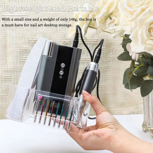 Alt view image 5 of 6 - Acrylic Nail Drill Bit Holder Stand 8 Hole for Manicure Tools