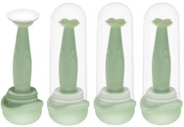 Main image of 4 Pack Flower-Shaped Contact Lens Remover with Storage Box Individually Packaged Soft Silicone Suction Sticks Gentle Tool for Safe Lens Removal for Hard/RGP/OK Contact Lenses(Blue)