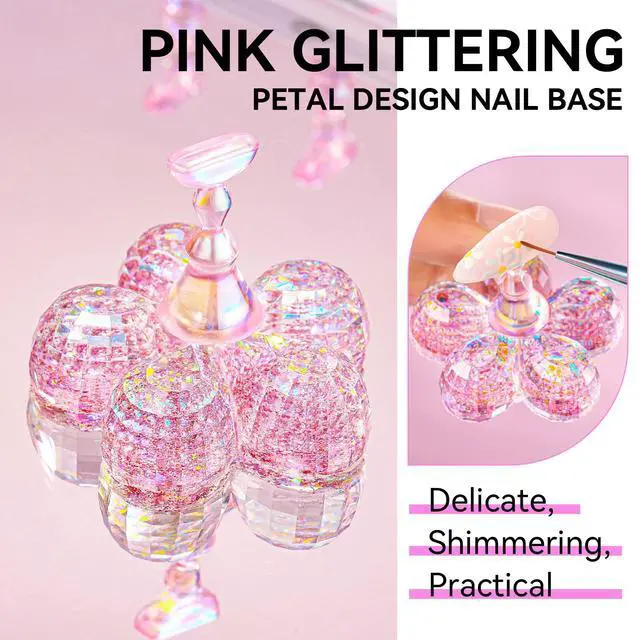 Alt view image 4 of 7 - Nail Stand for Press On Nails Display Practice Art Painting Magnetic Fake Nail Holder for Painting Nails Stand for False Nail Designs with Reusable Putty for Home DIY Beginner Salon Supplies
