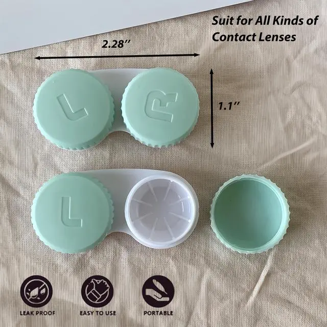 Alt view image 4 of 4 - 12 Pack Contact Lens Case, Portable Contact Case for Travel Outdoor Home Office Dormitory and Daily Use,Colorful
